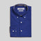 Coupe Cousu, Cobalt Blue, Long Sleeve Shirt with Contrast Trim Fabric