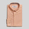 Coupe Cousu, Orange, Long Sleeve Shirt with Contrast Trim Fabric