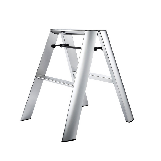 Ml222Si Lucano Alum 2-Step Stool (Silver) Premium Edition