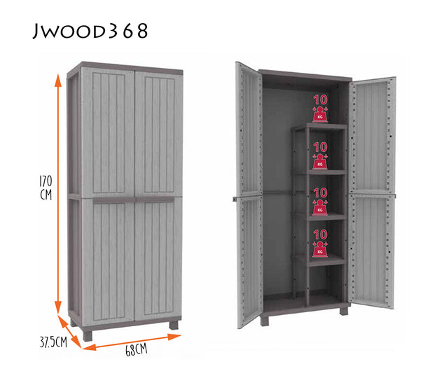 Tr2716 Terry Jwood 368 Cabinet (4 Half-Shelves)