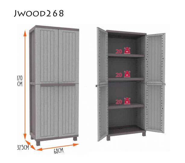Tr2717 Terry Jwood 268 Cabinet (3 Shelves)