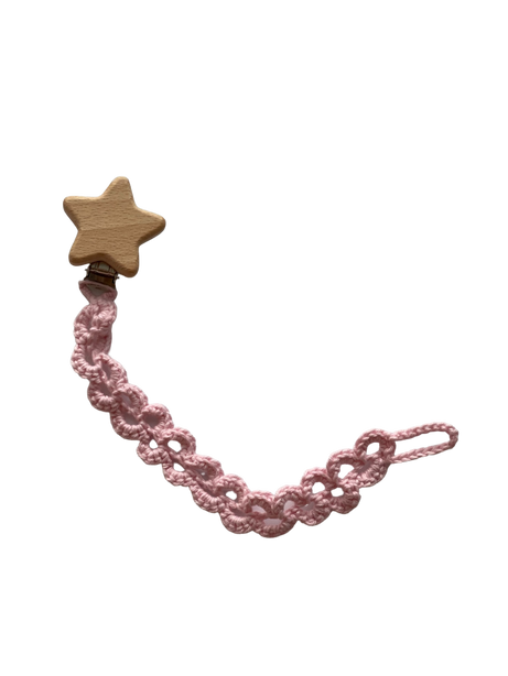 StitchesandTweed Rolere Pacifier Bib Clip Crochet