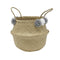 Peare Pom Pom Seagrass Basket