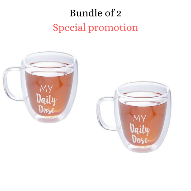 My Daily Dose Double Wall Mug Bundle