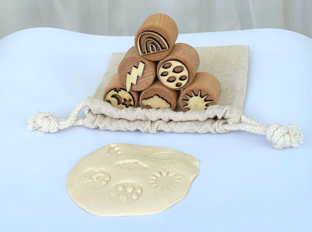 Weather Forecast Wood Stamper Set