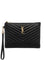 Saint Laurent Monogram Matelasse Clutch, Gold Hardware