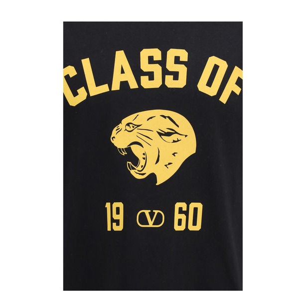 Panther Print Cotton T Shirt