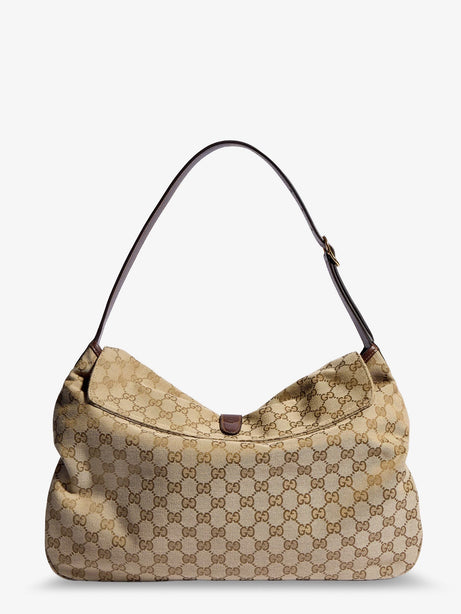 Gucci Jackie Flap GG canvas shouder bag - Sandbrown