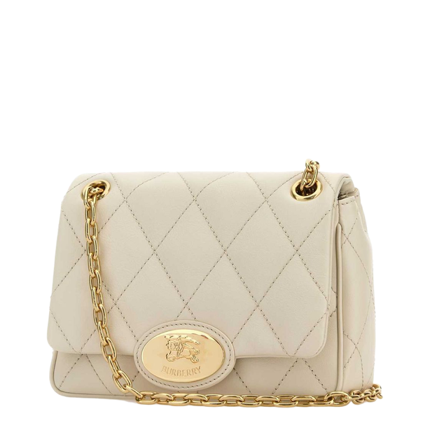 Strand Small Calf Leather Crossbody - Light Beige