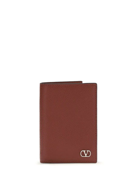 Valentino Garavani VLogo Signature Card Holder - Blood Red
