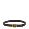 Thin Belt in Dark Brown Soft Suede