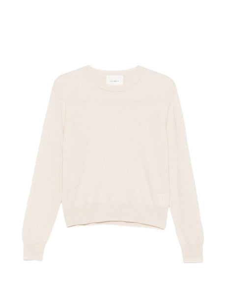Ecru Cashmere Crew Neck Sweater