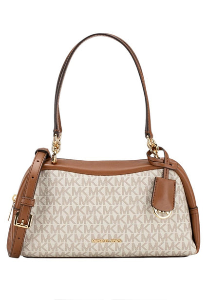 Michael Kors Cecily Small Signature Logo Shoulder Bag - Vanilla