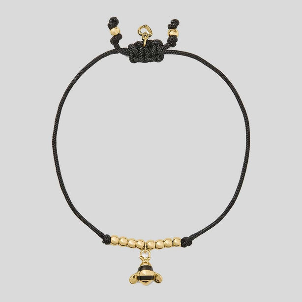 KATE SPADE Summer Daze Bee Cord Bracelet Black RS-KO864
