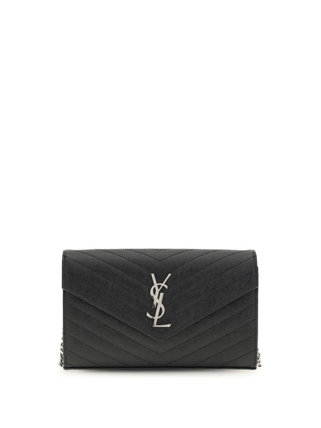 Saint Laurent Chain Wallet - Black