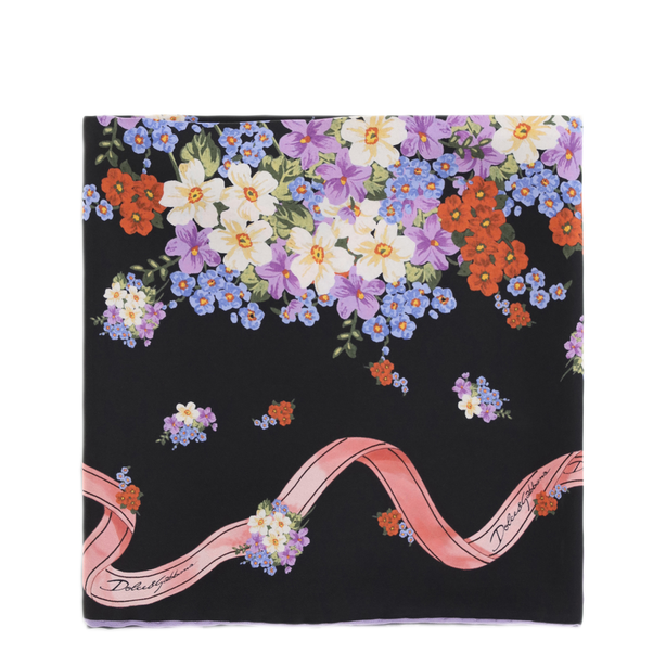 Silk Scarf With Floral Print