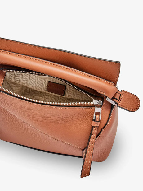Loewe Puzzle Edge Mini leather handbag - Tan