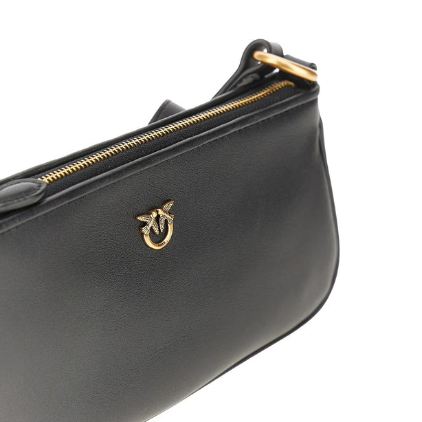 PINKO Leather mini baguette bag