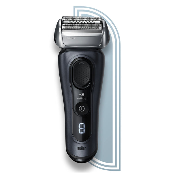 Braun Series 8 8413s Wet & Dry Shaver with Charging Stand and Travel Case, Fjord Grey.