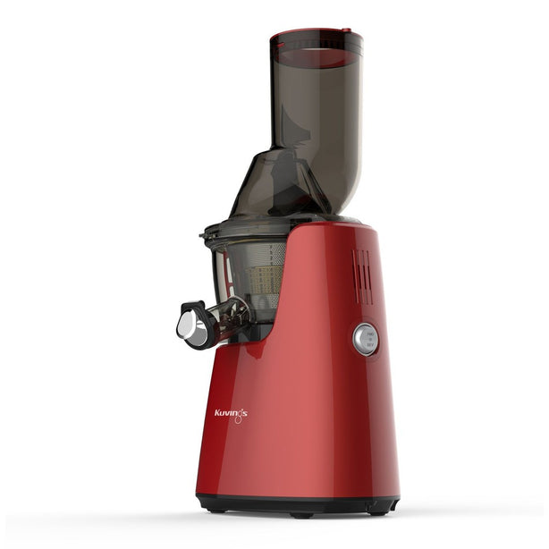 Kuvings C7000 Whole Slow Juicer with Dual Feeding Chute for Cold Press Masticating Juice (Red)