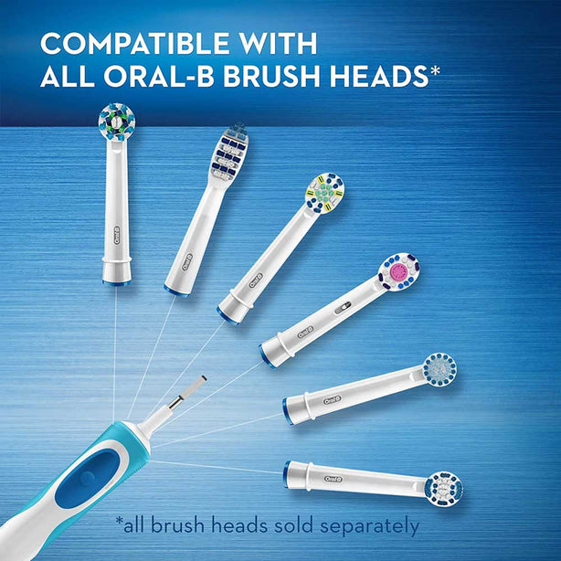 Oral-B Vitality Cross Action Rechargeable Electric Toothbrush Round Oscillation Cleaning Braun