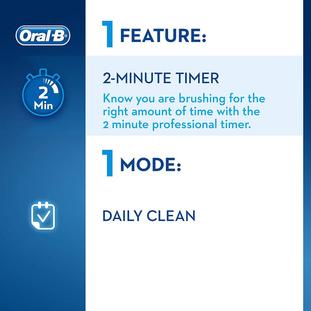 Oral-B Vitality Cross Action Rechargeable Electric Toothbrush Round Oscillation Cleaning Braun