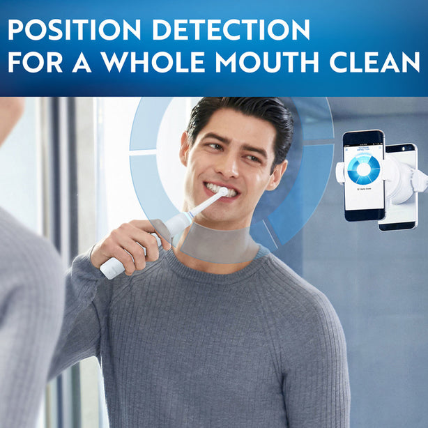 Oral B Genius 9000 Rechargeable Electric Toothbrush Round Oscillation Cleaning Bluetooth White Braun