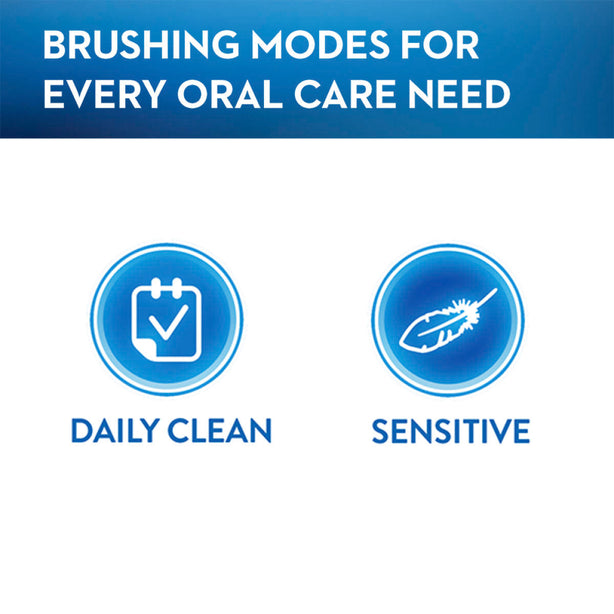 Oral B Pro 2 2000 Rechargeable Electric Toothbrush Round Oscillation Cleaning Blue Braun