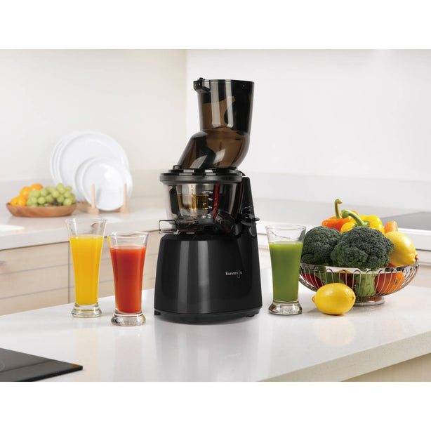Kuvings E8000 Whole Slow Juicer with Dual Feeding Chute for Cold Press Masticating Juice (Pearl Black)