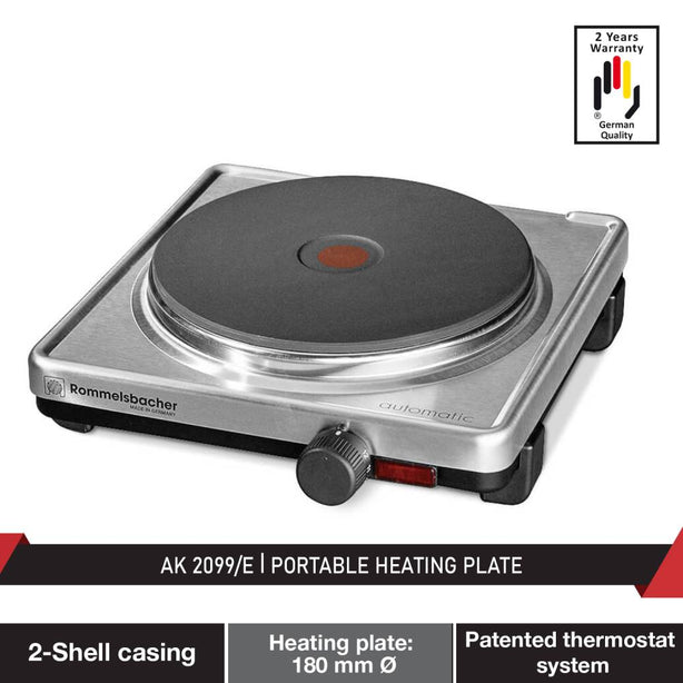 Rommelsbacher AK 2099/E portable heating hotplate food warmer cooker 2000w