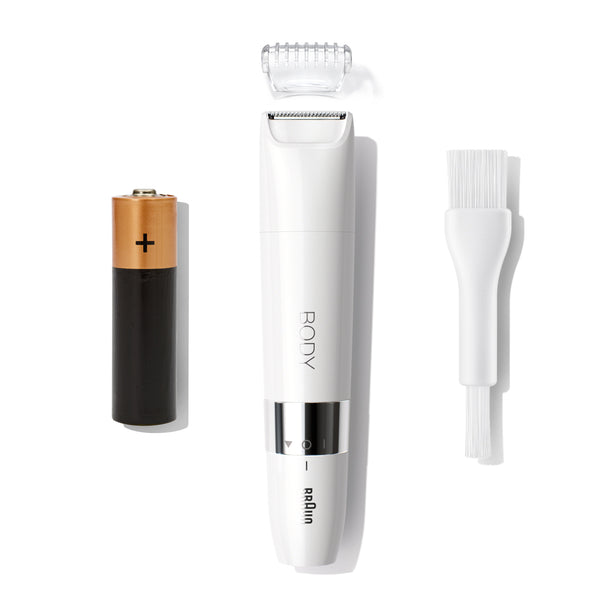 Braun Body Mini trimmer BS1000 Wet & Dry with trimming comb, White