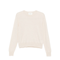 Ecru Cashmere Crew Neck Sweater