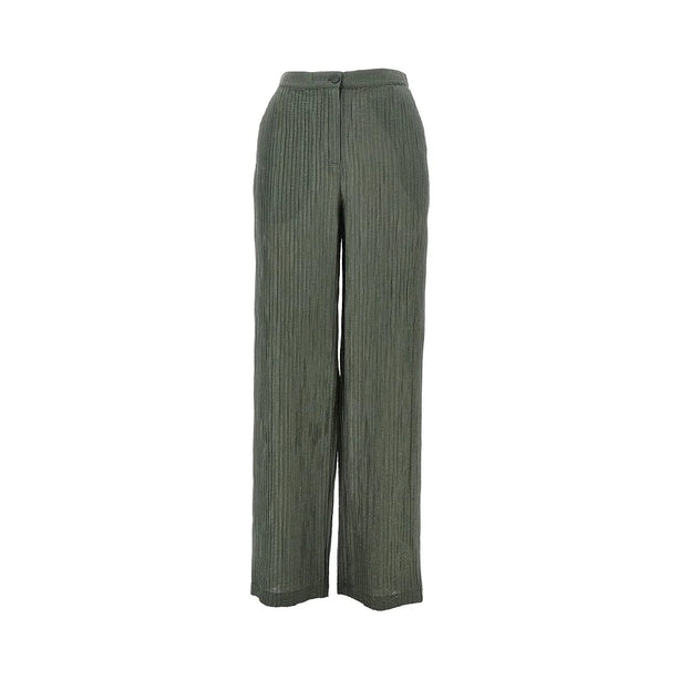 EMPORIO ARMANI Textured lurex taffetà pants