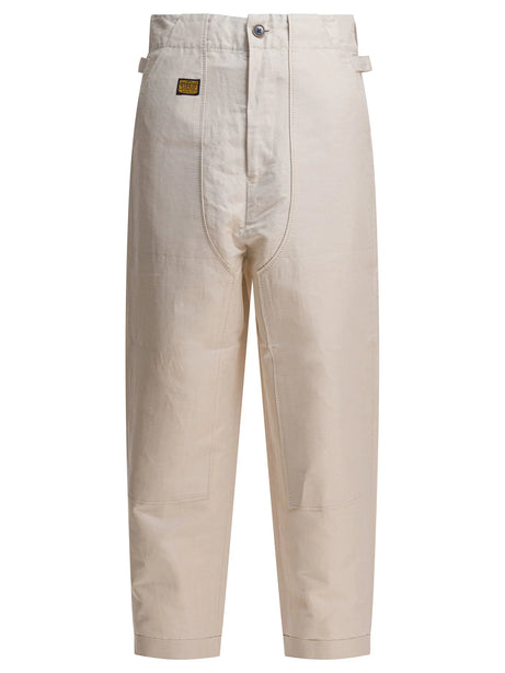 Kapital Linen and cotton trousers - Beige