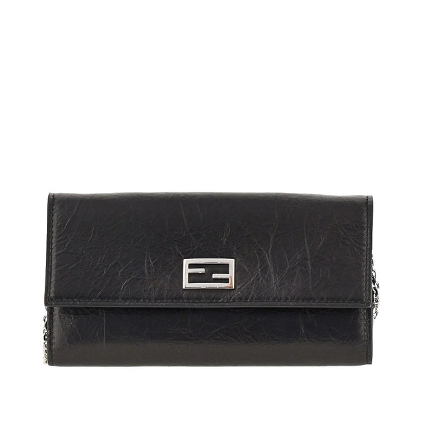 FENDI Leather wallet with chain