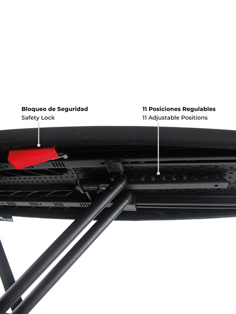 J98021 Rolser Ironing Board K-Surf (Black) 130X37Cm