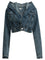 AlaïA Denim jacket with hood - Light Blue