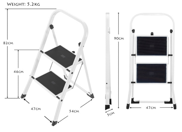 H4396-200 Hailo K40 Basicline 2-Step Stool White