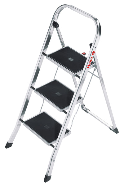 H4393-801 Hailo K60 Standardline 3-Step Stool Silver