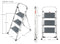 H4393-801 Hailo K60 Standardline 3-Step Stool Silver