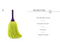 M0440.01 Mery Microfibre Mop Head 22Cm Lime Green