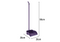 M0876.01 Mery Dustpan With Handle Purple