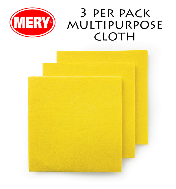 M0399.01 Mery Yellow Multi-Purpose Cloth (3-Piece Pack)