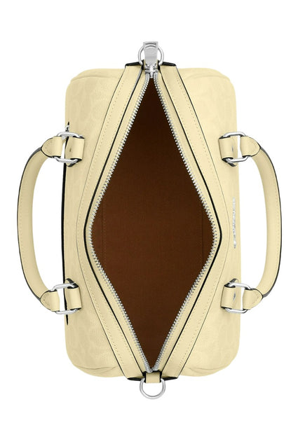 Coach Rowan Satchel Bag In Signature Canvas - Yellow