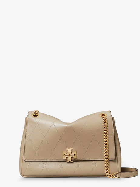 Tory Burch Charlie Leather Shoulder Bag - Softcement