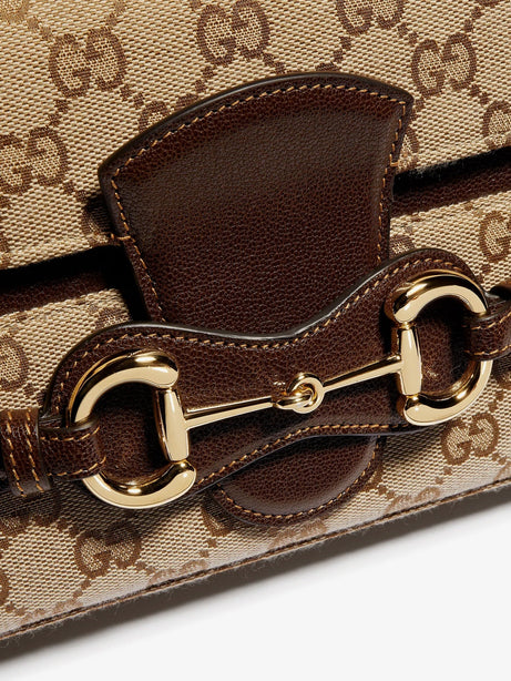 Gucci Ristretto GG fabric shoulder bag - Brown