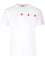 Comme Des Garcons Play T-Shirt With Red Hearts - White