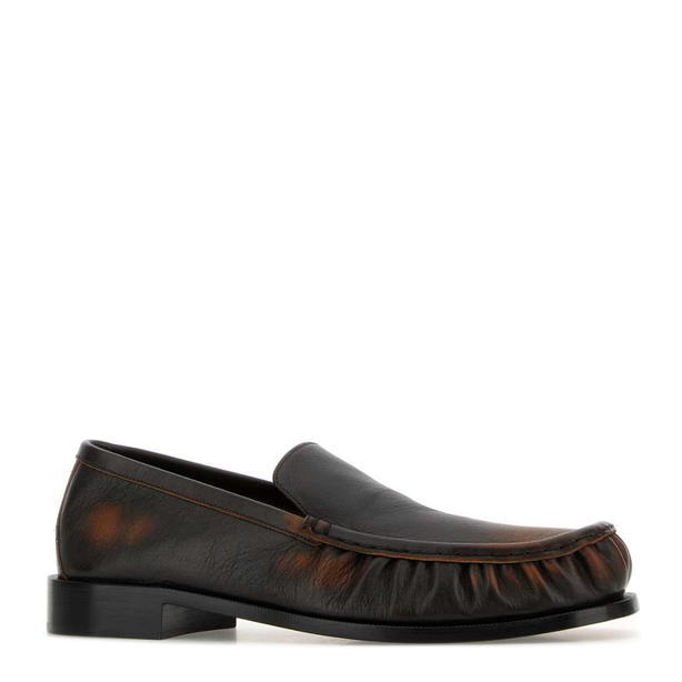 Brown Leather Sneakers 00100 Ms261 1325