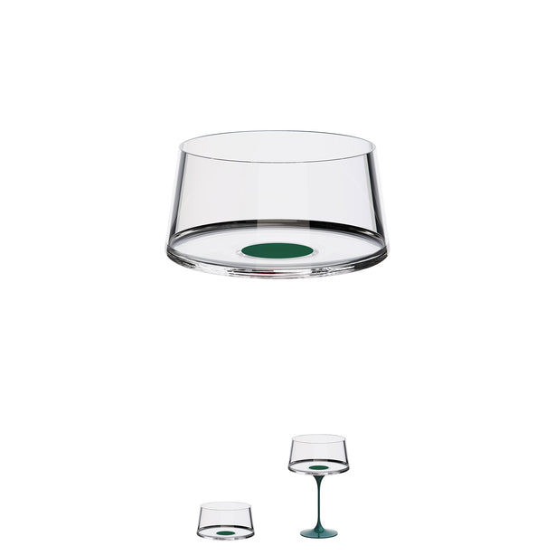 SplitGlass - Low Tumbler | Champagne Cup - Green - pack of 2