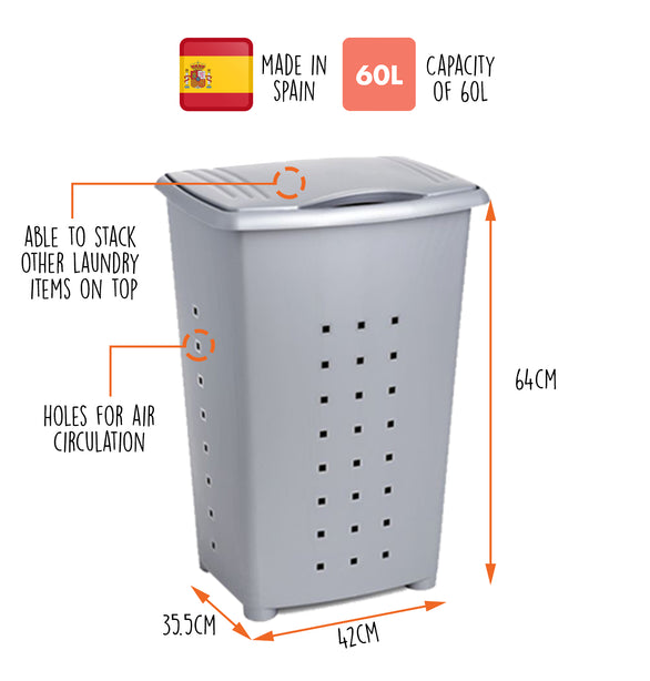 T1006.13 Tatay Linen Basket 60L (Prune)